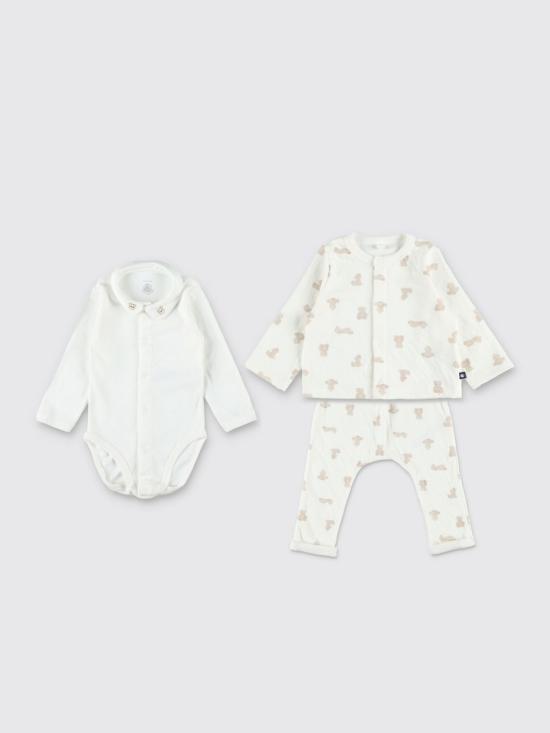 25FW [키즈] 쁘띠바또 오버롤 A0DTW 01 White