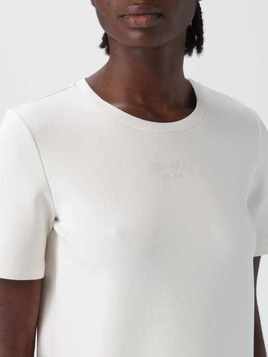 25FW 에스막스마라 반팔 티셔츠 2529976021600 001 White - 'S MAX MARA