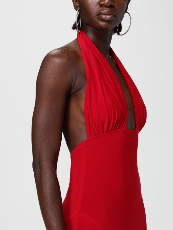 25FW 노마카말리 롱 원피스 KK2253PLO68946 Red - NORMA KAMALI