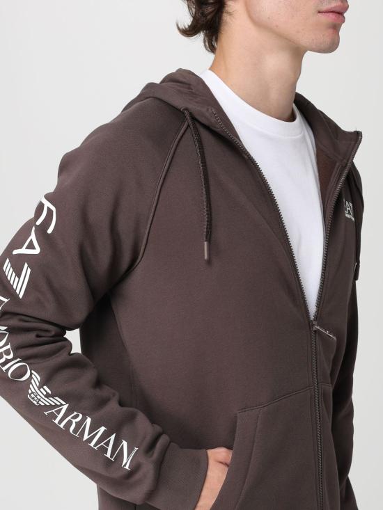 25FW 엠포리오 아르마니 긴팔 티셔츠 7M001047AF10377 U6063 Brown - EMPORIO ARMANI