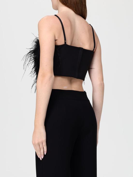 25FW 핑코 민소매 티셔츠 105576A2SO Z99 Black - PINKO