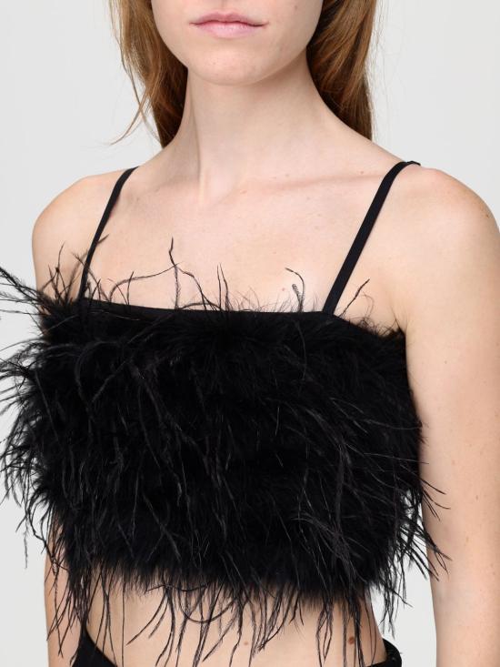 25FW 핑코 민소매 티셔츠 105576A2SO Z99 Black - PINKO