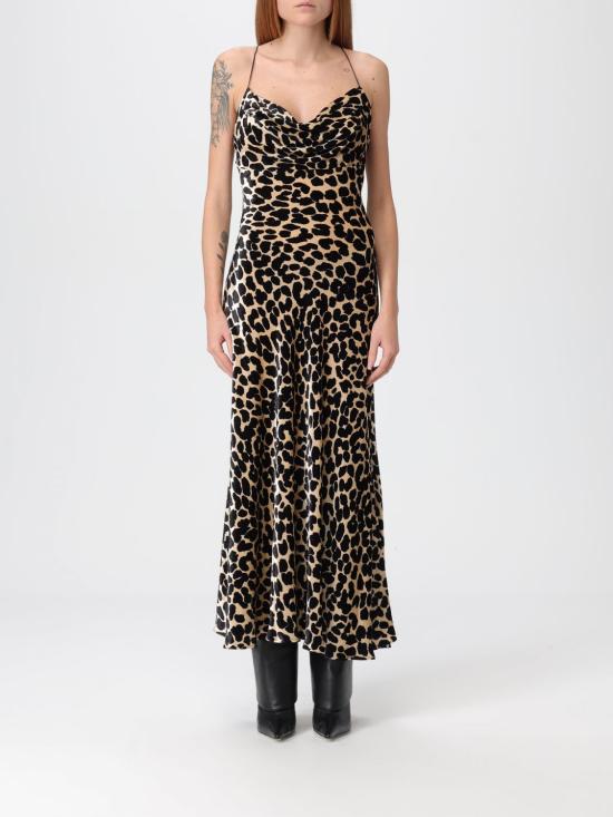 25FW 발망 롱 원피스 FF1RH055VI33 GBA Beige