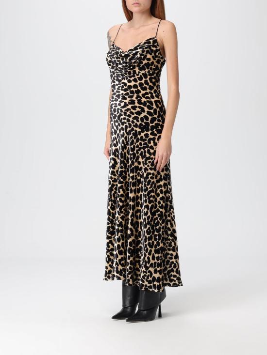 25FW 발망 롱 원피스 FF1RH055VI33 GBA Beige - BALMAIN