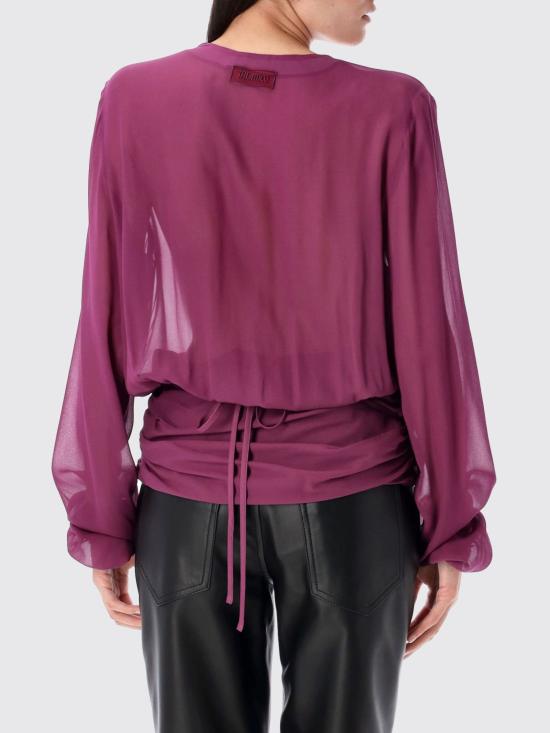 25FW 디 아티코 블라우스 WCE00003VVV099AA 851 Violet - THE ATTICO