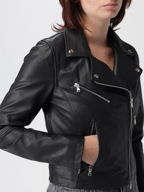 25FW 엑스씨 가죽 자켓 NADIA PELLE OXFORD Black - XC