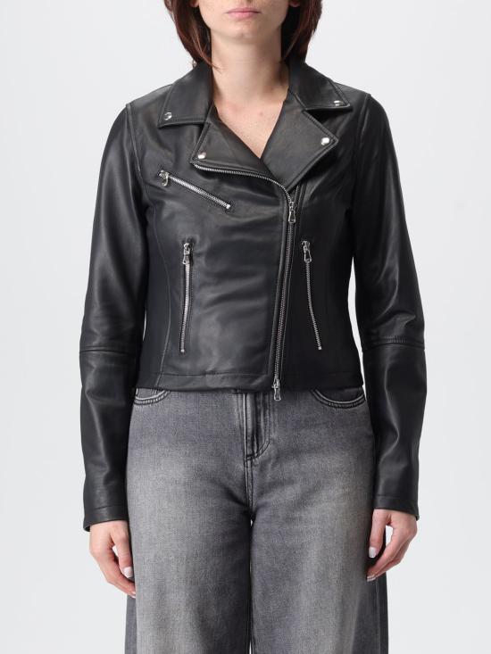 25FW 엑스씨 가죽 자켓 NADIA PELLE OXFORD Black