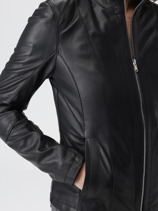 25FW 엑스씨 가죽 자켓 ANNA PELLE OXFORD Black - XC