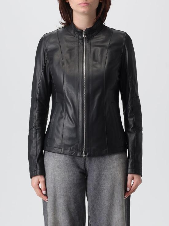 25FW 엑스씨 가죽 자켓 ANNA PELLE OXFORD Black