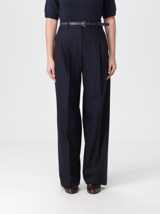 25FW 막스마라 스튜디오 스트레이트 팬츠 2526136082600 004 Navy