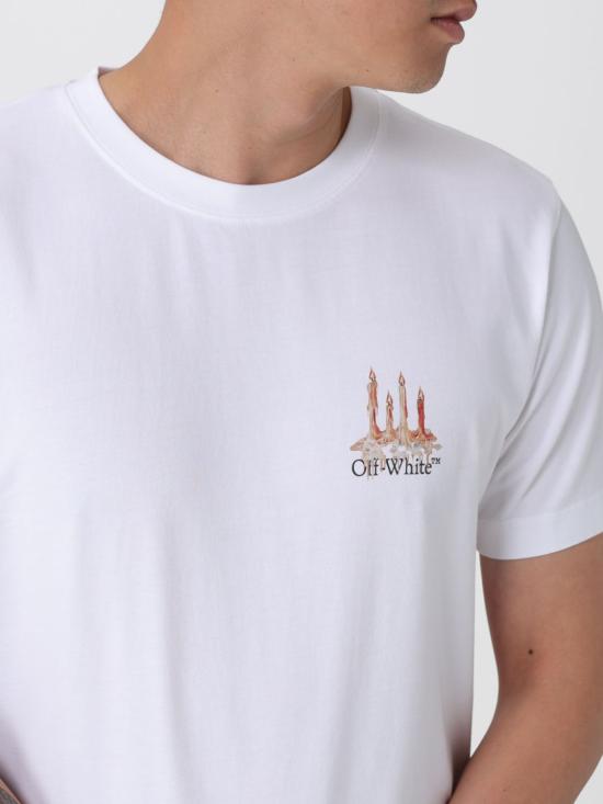 25FW 오프화이트 반팔 티셔츠 OMAA027F25JER002 0110 White - OFF WHITE