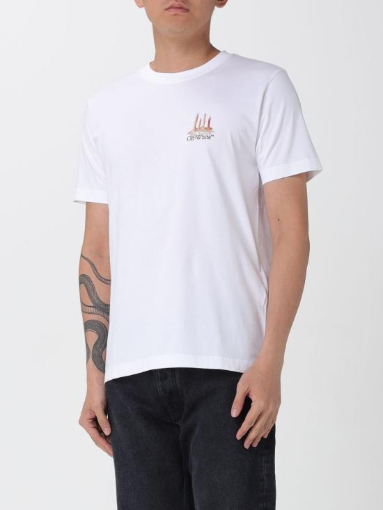 25FW 오프화이트 반팔 티셔츠 OMAA027F25JER002 0110 White - OFF WHITE