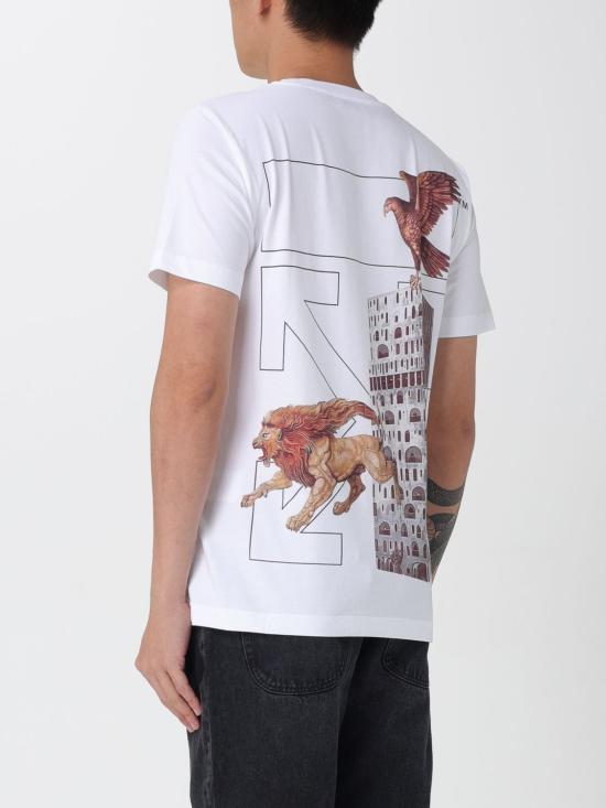 25FW 오프화이트 반팔 티셔츠 OMAA027F25JER002 0110 White - OFF WHITE