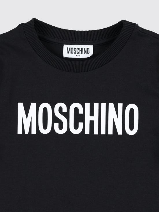 25FW [키즈] 모스키노 티셔츠 HUM05JLBA24 60100 Black - MOSCHINO