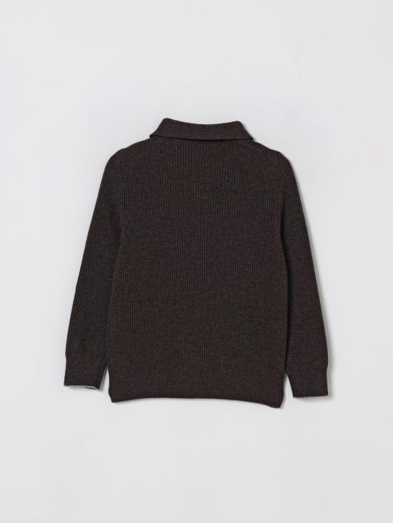 25FW [키즈] 브루넬로 쿠치넬리 폴로 셔츠 B22M11115 CU766 Brown - BRUNELLO CUCINELLI