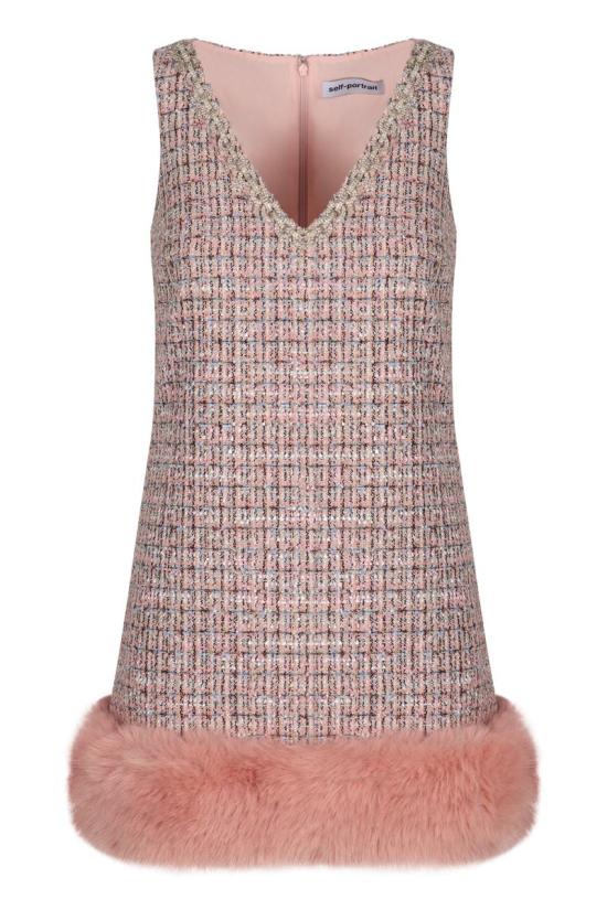 25FW 셀프 포트레이트 숏 원피스 AW25116SAP PINK