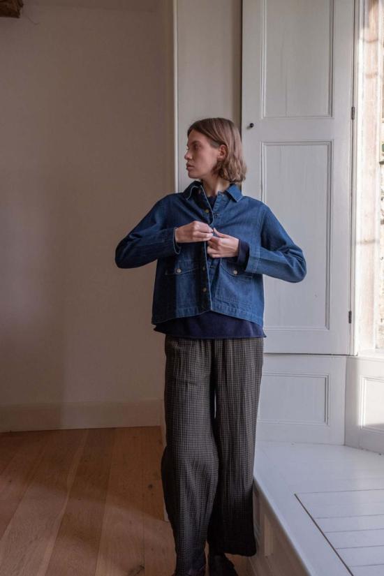  비비코 데님 자켓 마야 릴렉스드 재킷 데님 - BIBICO