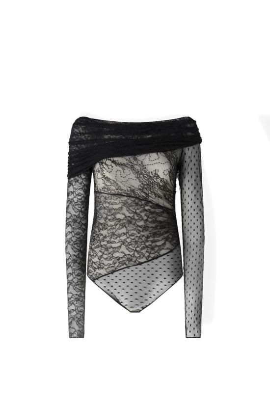 25FW 핑코 바디수트 티셔츠 105596A2T5Z99 Black