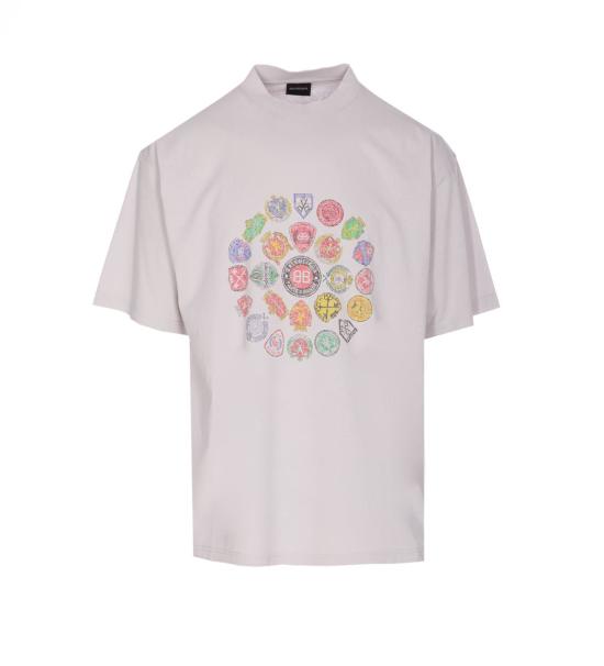 25FW 발렌시아가 반팔 티셔츠 764235TTVH49012 GREY