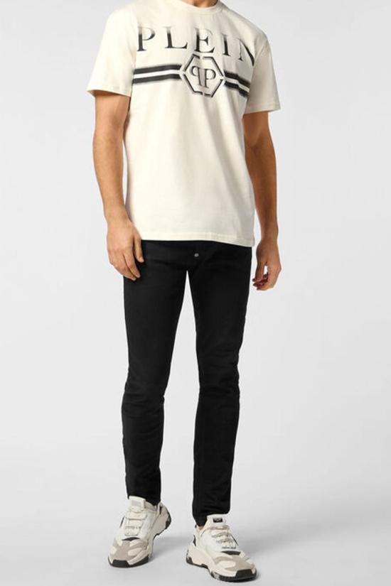 25FW 필립 플레인 탑 FAEC MTK8458 PJY002N01OF WHITE - PHILIPP PLEIN