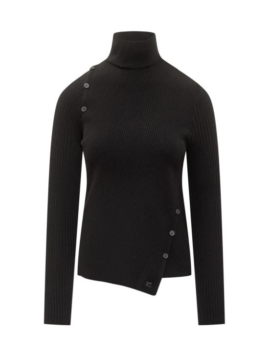 25FW 쿠레쥬 터틀넥 425MPU258FI0001 9999 Black