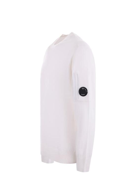 25FW 씨피 컴퍼니 스웨터 CMKN037A005528A 103 Beige - C.P. COMPANY