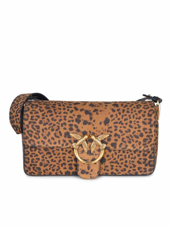 25FW 핑코 크로스백 106243 A32AM35Q BROWN