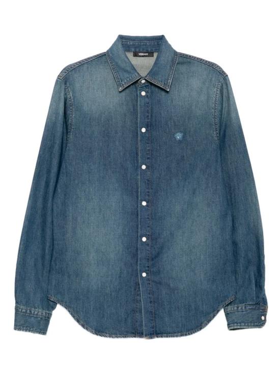 25FW 베르사체 긴팔 셔츠 95992 10207011A15022 95445 BLUE