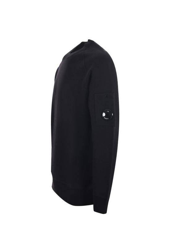 25FW 씨피 컴퍼니 스웨터 CMKN198A110468A 999 Black - C.P. COMPANY