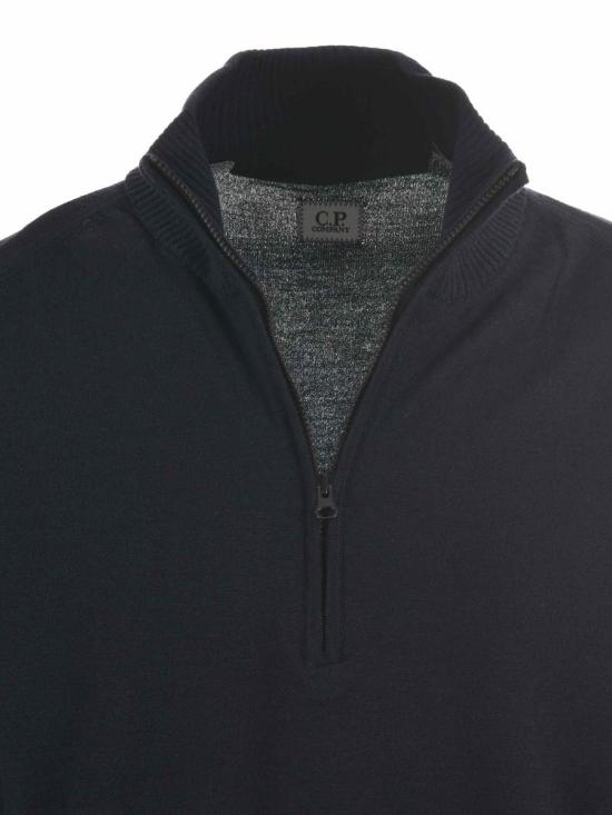 25FW 씨피 컴퍼니 스웨터 CMKN036A005528A 888 BLUE - C.P. COMPANY