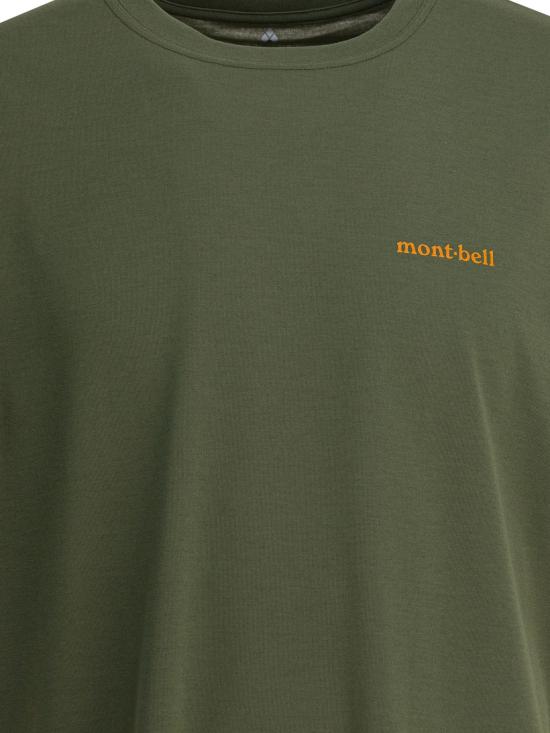 25FW 몽벨 반팔 티셔츠 2304639WICKRON T MOUNTAINS SUNKH Green - MONTBELL