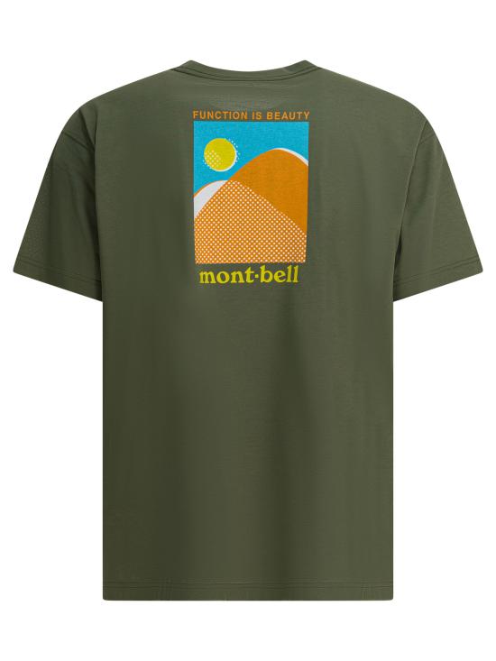 25FW 몽벨 반팔 티셔츠 2304639WICKRON T MOUNTAINS SUNKH Green - MONTBELL