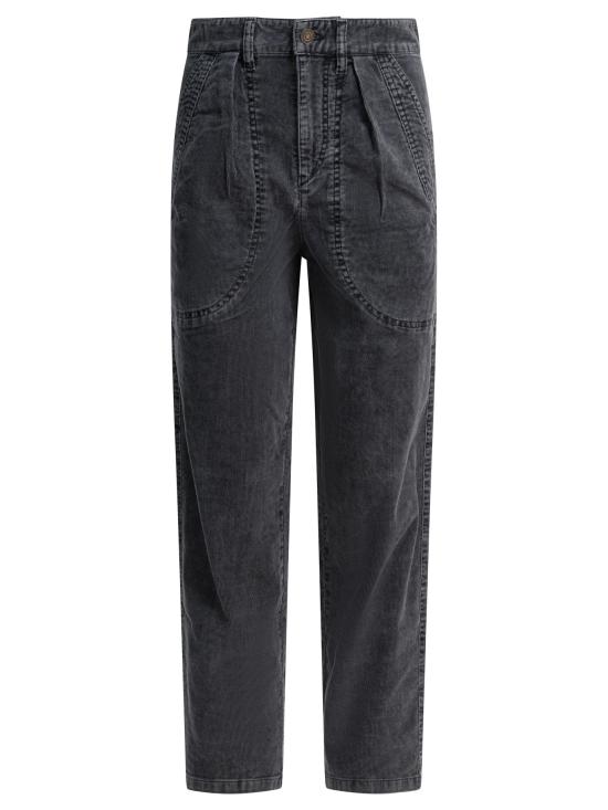 25FW 이자벨마랑에뚜왈 스트레이트 팬츠 25APA0563FAC1G02E01VB Black