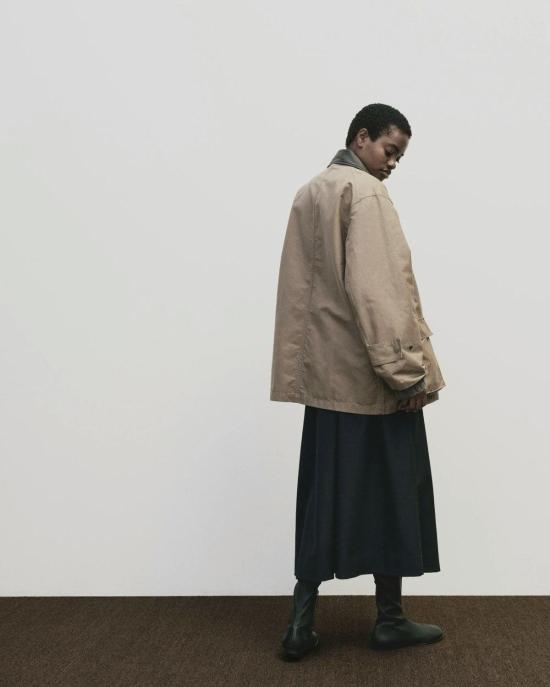  미정박 자켓 미정 박 콘트라스트 칼라 워크 재킷 - MIJEONG PARK