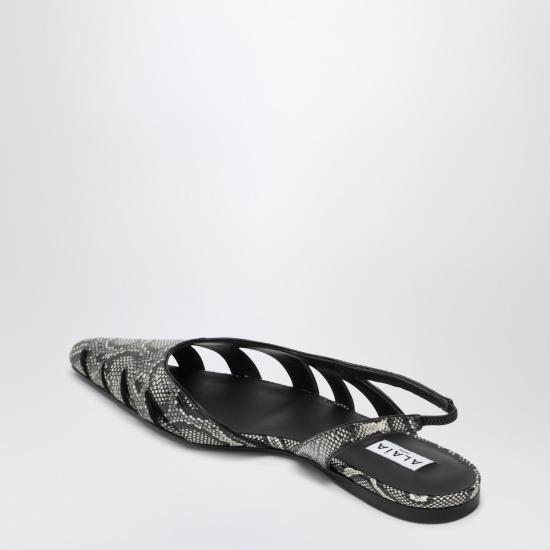 25FW 알라이아 플랫 슈즈 AA3G1001I054LE White - ALAIA