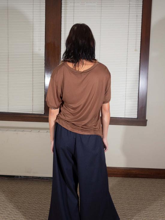  베이스레인지 반팔 티셔츠 루즈 티셔츠 - BASERANGE