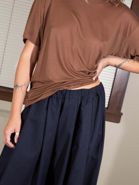  베이스레인지 반팔 티셔츠 루즈 티셔츠 - BASERANGE