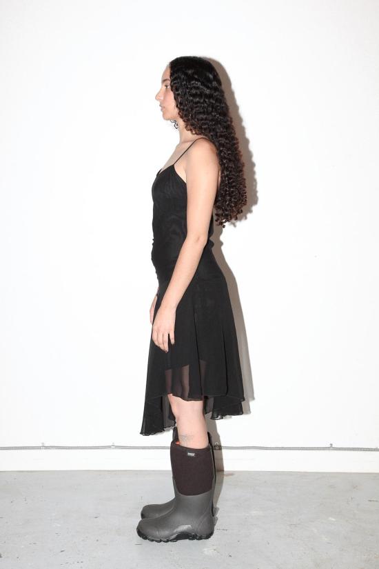  케이코 롱 원피스 KK Co 알파인 실크 드레스 오닉스 - KKCO