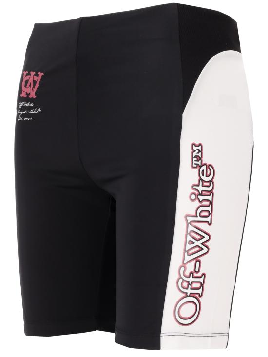 26FW 오프화이트 숏팬츠 OWCB05HF25JER001 1001 BLACK WHITE - OFF WHITE