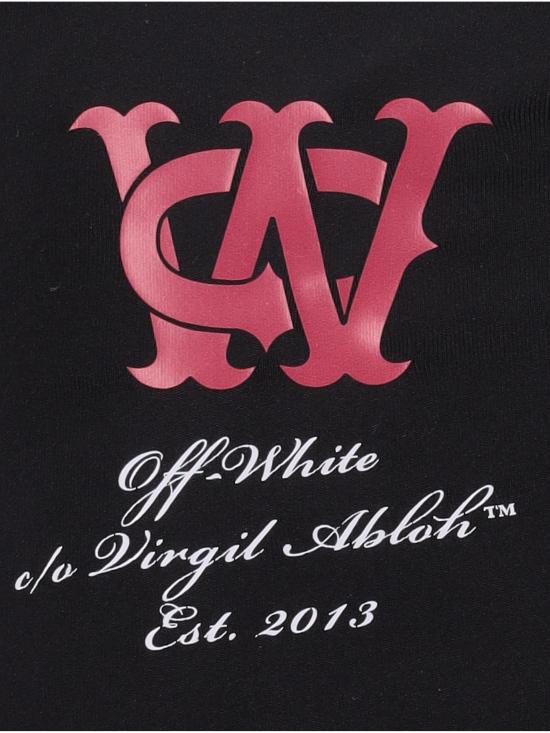 26FW 오프화이트 숏팬츠 OWCB05HF25JER001 1001 BLACK WHITE - OFF WHITE