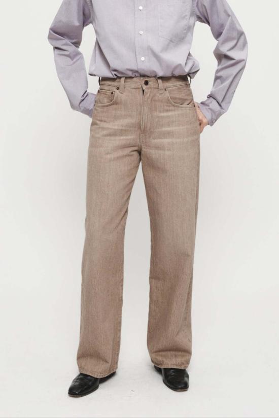  6397 데님 팬츠 샌디드 쿼츠 와이드 진 샌디드 쿼츠