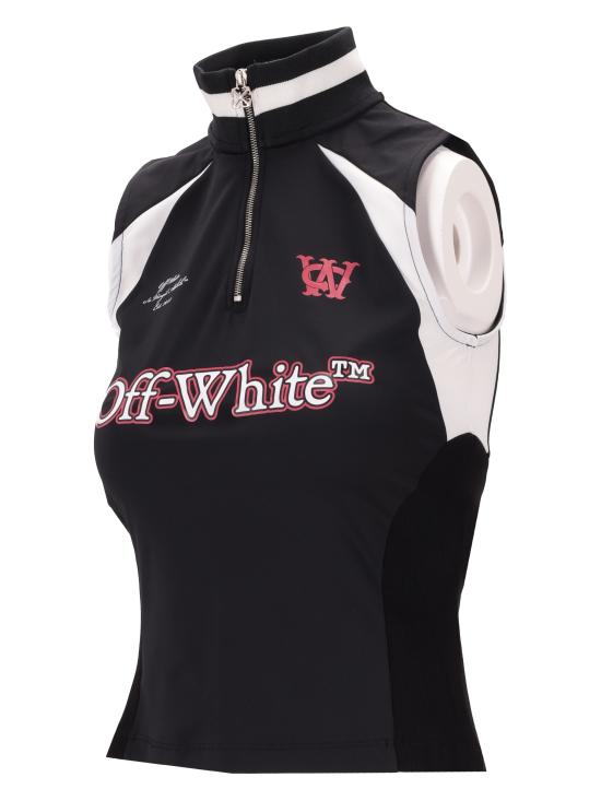 25FW 오프화이트 반팔 티셔츠 OWAD27AF25JER001 1001 BLACK WHITE - OFF WHITE