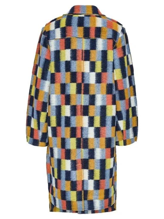  헨릭 빕스코브 코트 Henrik Vibskov 플랫  브러쉬드 스퀘어 - HENRIK VIBSKOV