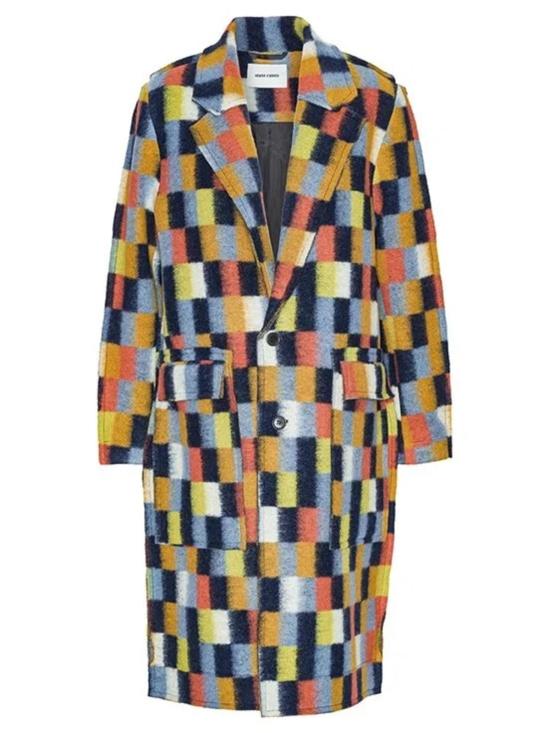  헨릭 빕스코브 코트 Henrik Vibskov 플랫  브러쉬드 스퀘어 - HENRIK VIBSKOV