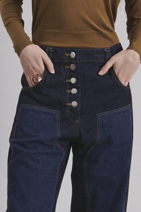  레이첼 코미 데님 팬츠 핸디 팬츠 다크 인디고 - RACHEL COMEY