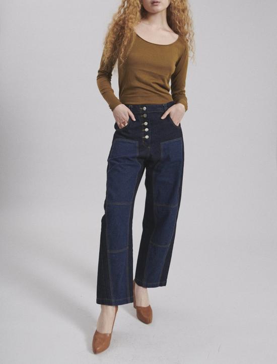  레이첼 코미 데님 팬츠 핸디 팬츠 다크 인디고 - RACHEL COMEY