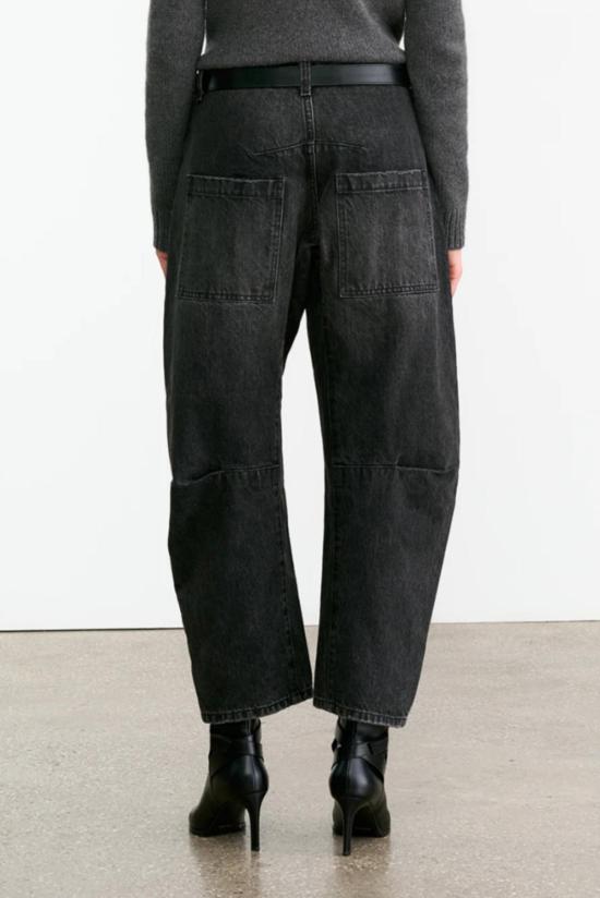  닐리로탄 데님 팬츠 닐리 로탄 숀 진 스톤 블랙 워시 - NILI LOTAN