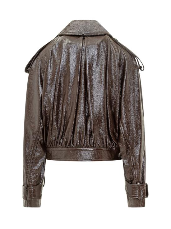 25FW 스포트막스 가죽 자켓 2522086063600 002 BROWN - SPORTMAX