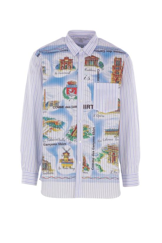 25FW 꼼데가르송 긴팔 셔츠 FPB058W251STRIPEMIX STRIPE MIX