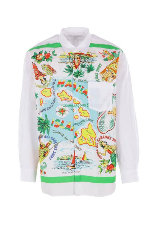 25FW 꼼데가르송 긴팔 셔츠 FPB060W251WHITEMIX WHITE MIX